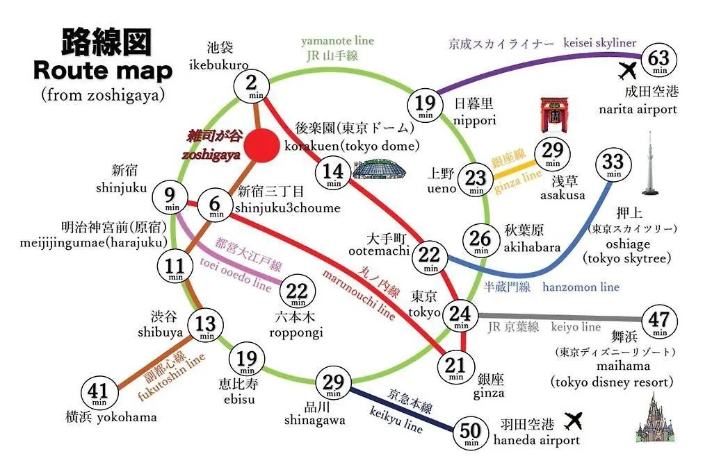学習院下駅まで徒歩4分!副都心線利用可!ポータブルwi-Fi無料! Tokyo 0*,  Japan